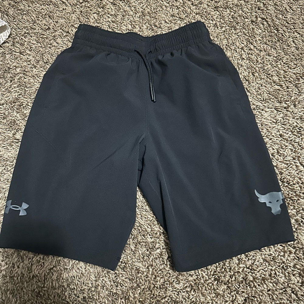 The Rock Collection Under Armour boys athletic shorts
